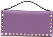 Valentino Garavani Rockstud Leather Wallet on a Chain