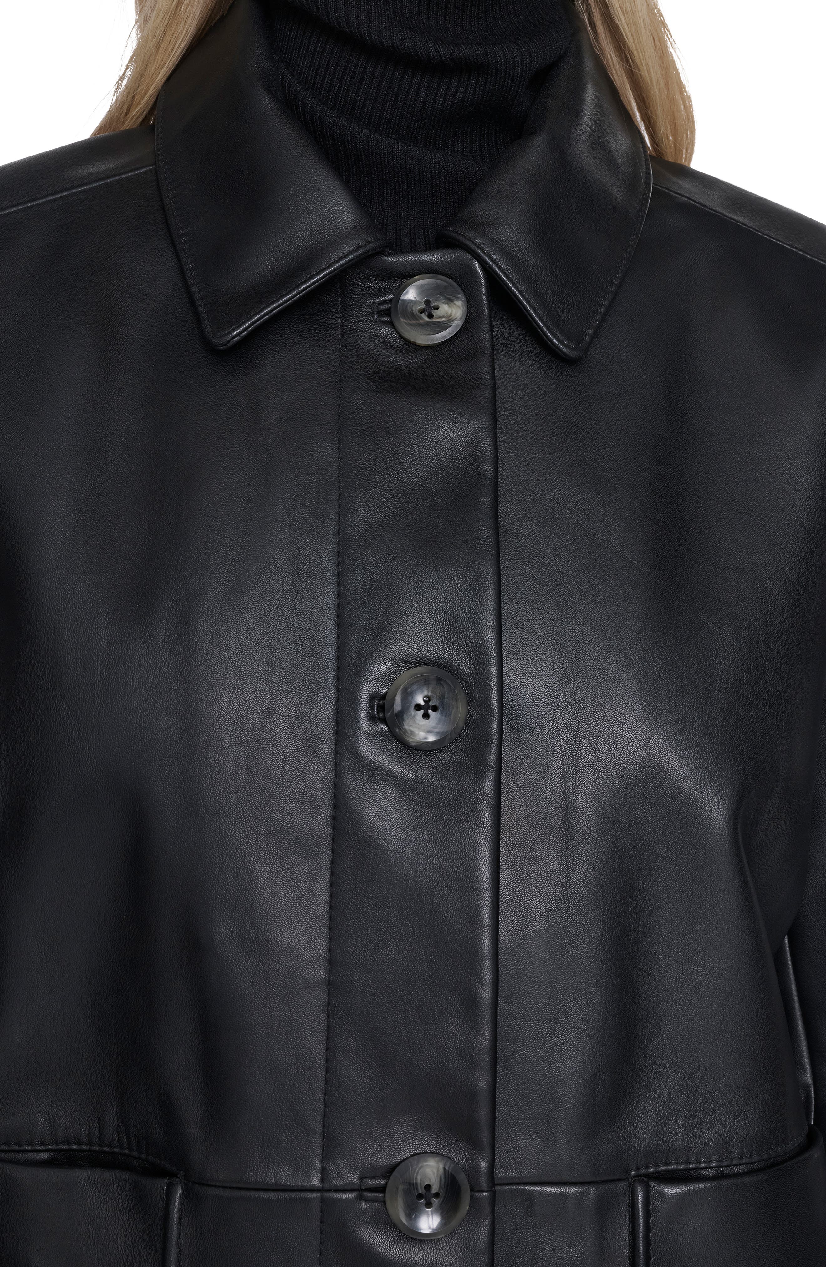 Cole Haan Leather Jacket — фото 4