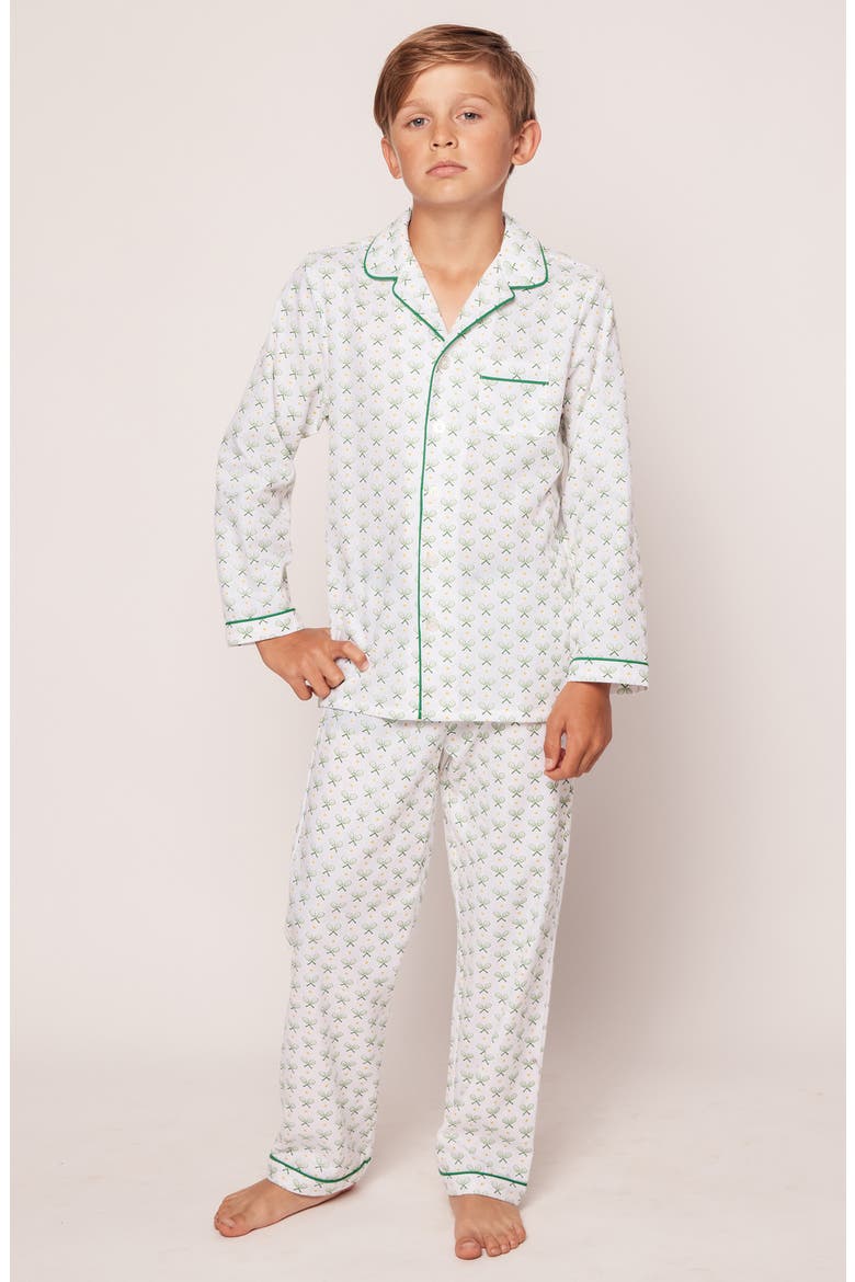 Match Point Pajama Set, Alternate, color, GREEN