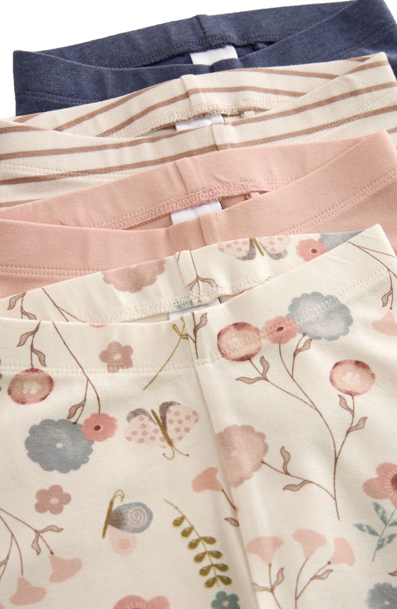 NEXT Kids' Assorted 4-Pack Stretch Cotton Leggings, Alternate, color, 