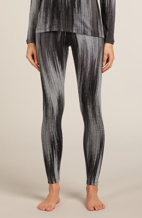 Icebreaker 260 Vertex Merino Wool High Waist Leggings In Black