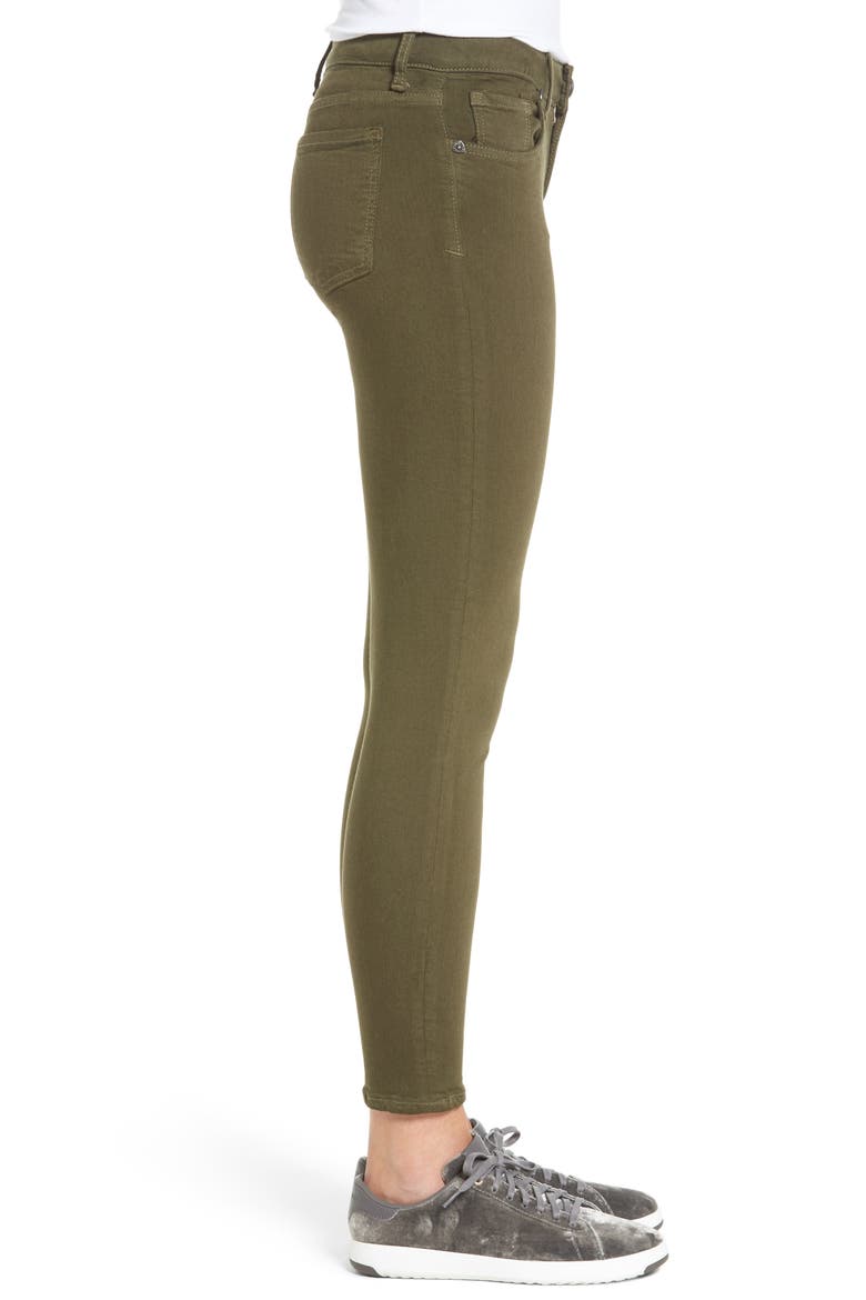 Donna Skinny Jeans, Alternate, color, OLIVE
