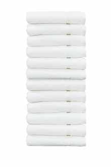 Linum Home Textiles Denzi Washcloths - Set of 12 - White