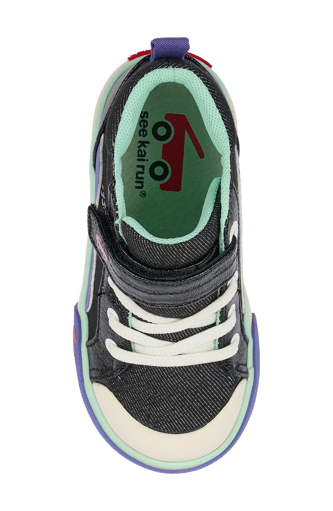 See Kai Run Kids' Dayton High Top Sneaker, Alternate, color, Black Denim