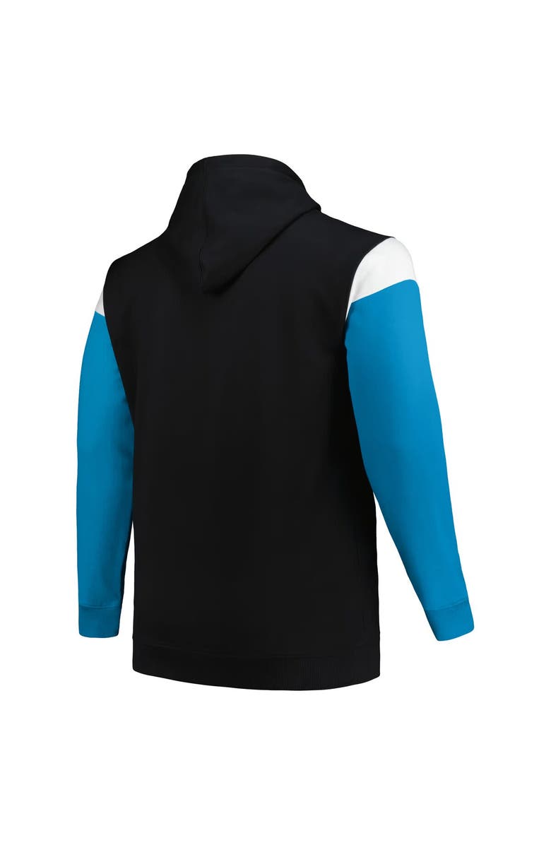 PROFILE Men's Profile Black Carolina Panthers Big & Tall Trench Battle Pullover Hoodie, Alternate, color, 