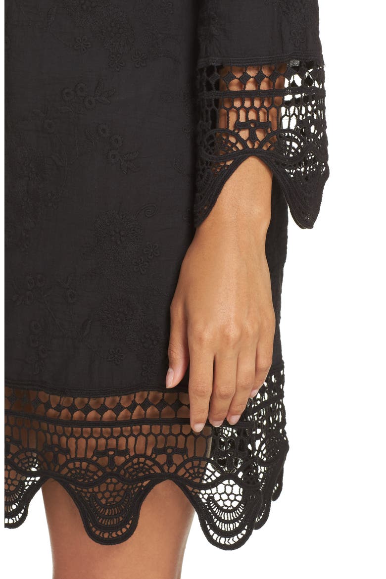 Zen Garden Cover-Up Dress, Alternate, color, BLACK