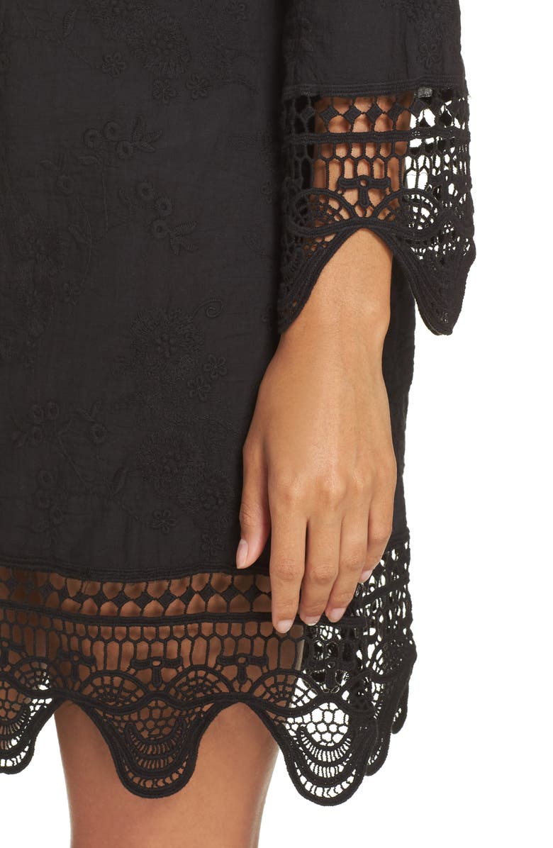 La Blanca Zen Garden Cover-Up Dress, Alternate, color, 