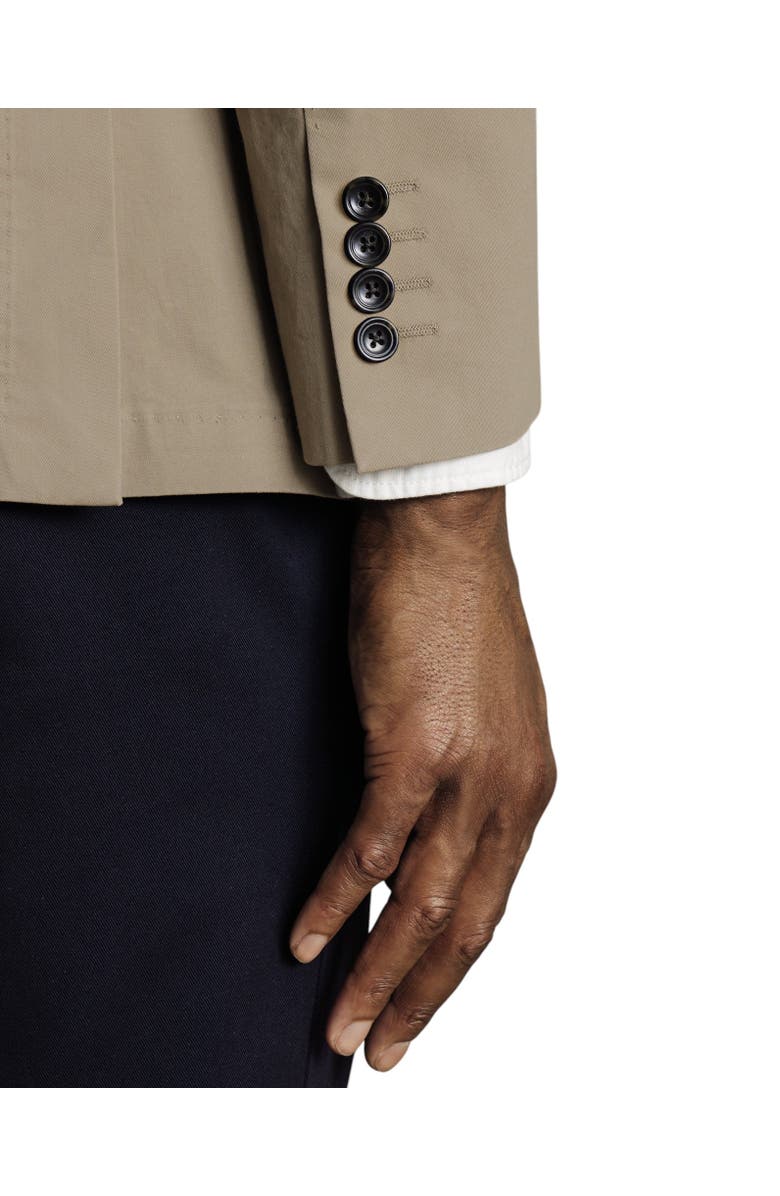 Charles Tyrwhitt Cotton Stretch Jacket, Alternate, color, Stone