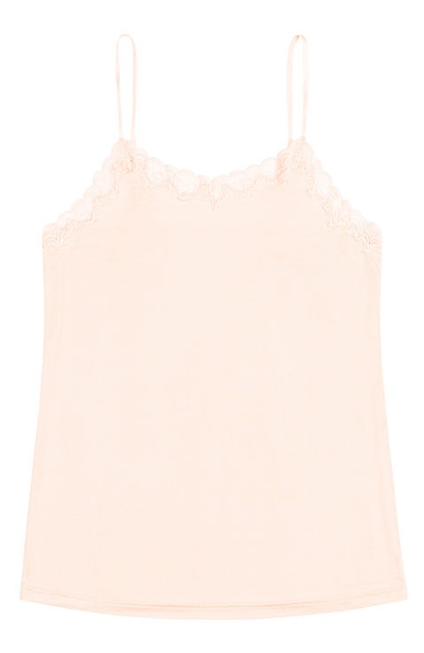 Soft Silk Lace Trim Camsiole