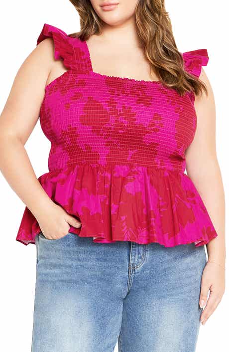 Marli Flutter Sleeve Smocked Top