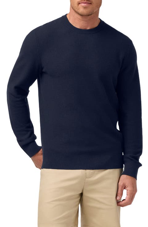 Ashe Crewneck Cotton Blend Performance Sweater