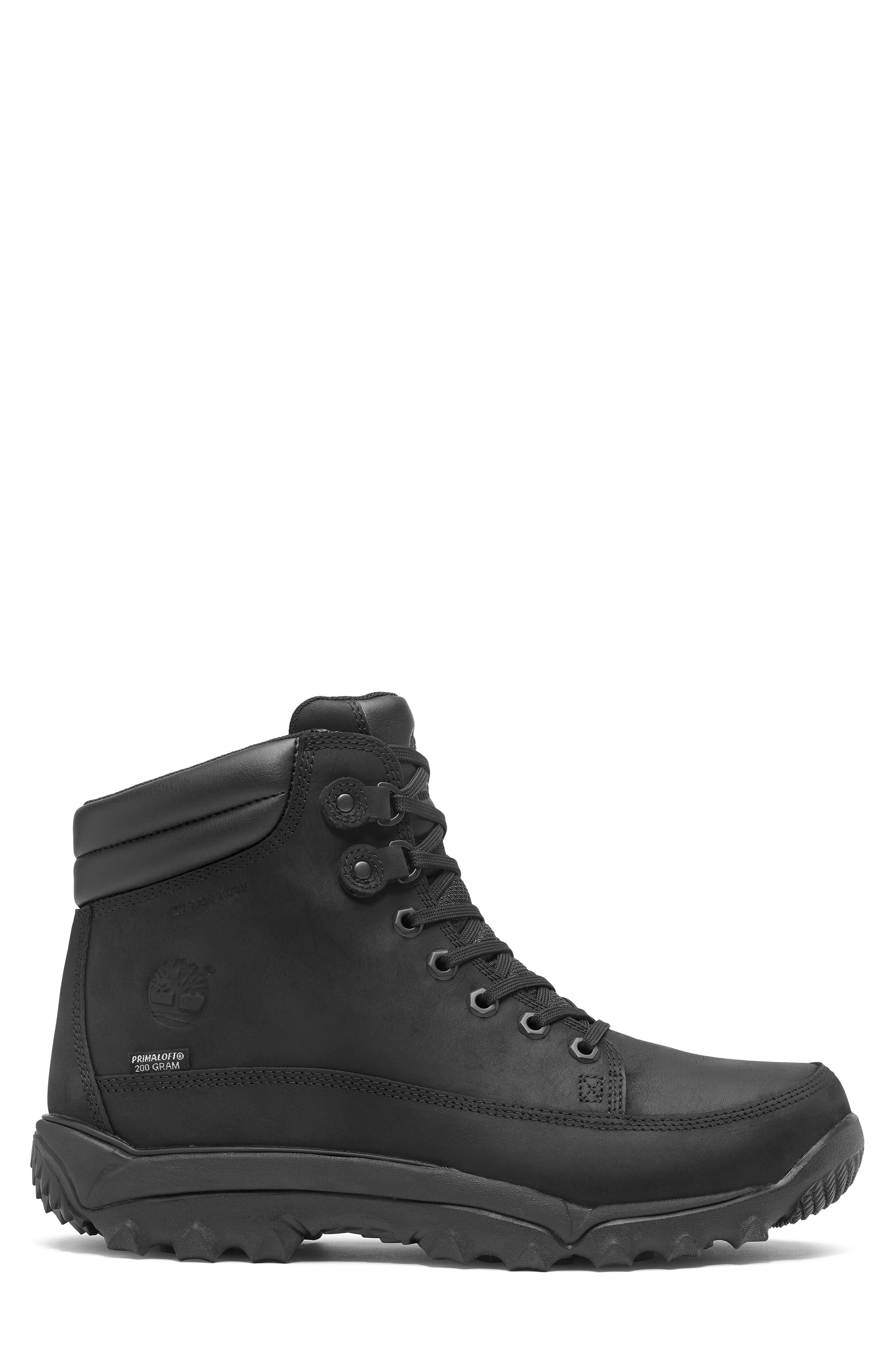 Rime Ridge Waterproof Leather Boot, Alternate, color, BLACK