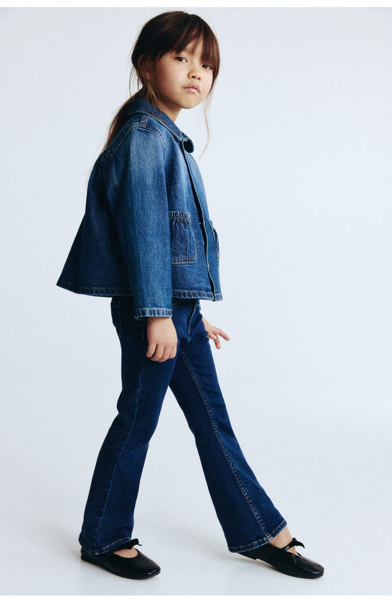 H&M Super Soft Flared Leg Jeans, Alternate, color, Dark Denim Blue