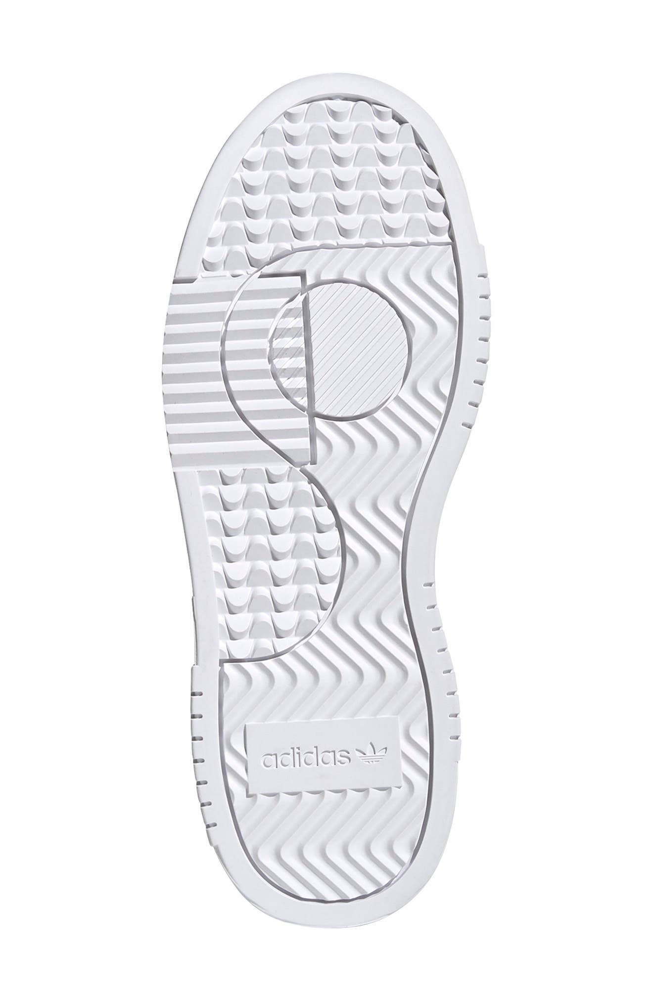 Supercourt Leather Tennis Shoe, Alternate, color, WHITE/ OFF WHITE