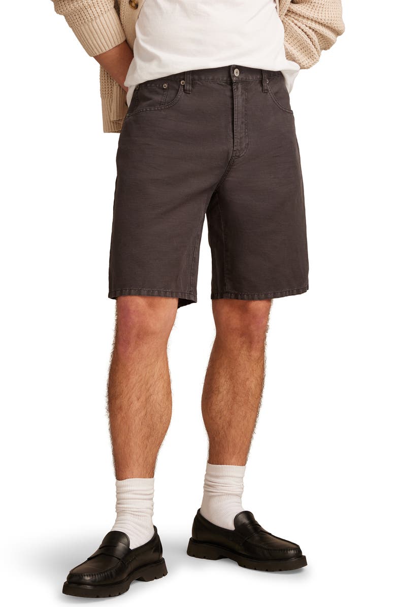 Lucky Brand Cotton & Linen Shorts, Main, color, Phantom