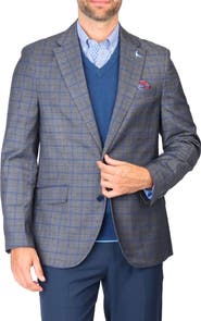 TailorByrd Classic Mélange Windowpane Sport Coat