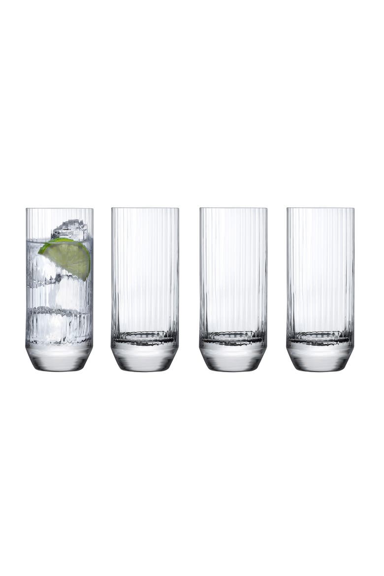 Big Top Set of 4 Highball Glasses, Alternate, color, CLEAR