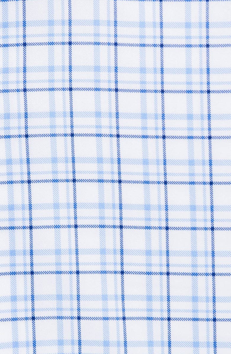 W.R.K Slim Fit Plaid Reworked Dress Shirt, Alternate, color, White/ Blue