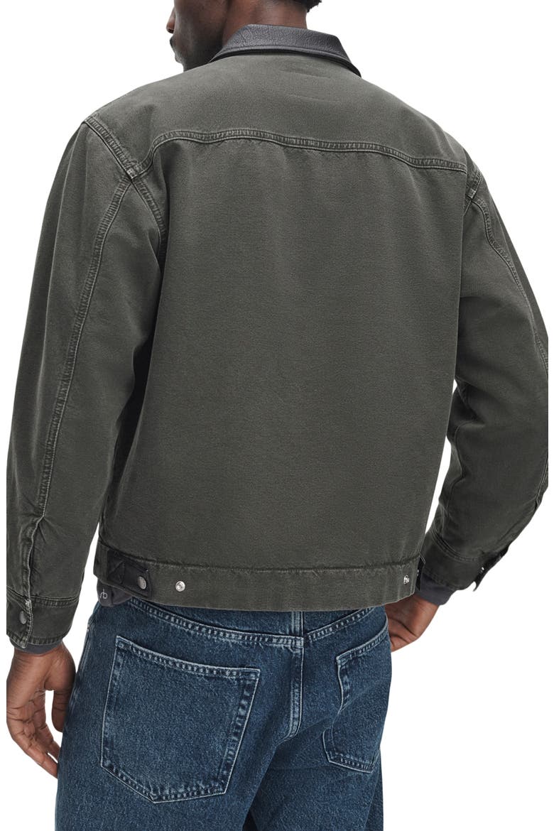 Cotton Denim Workwear Jacket, Alternate, color, DARK GREEN