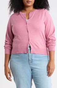 NORDSTROM RACK Crewneck Button Front Cardigan