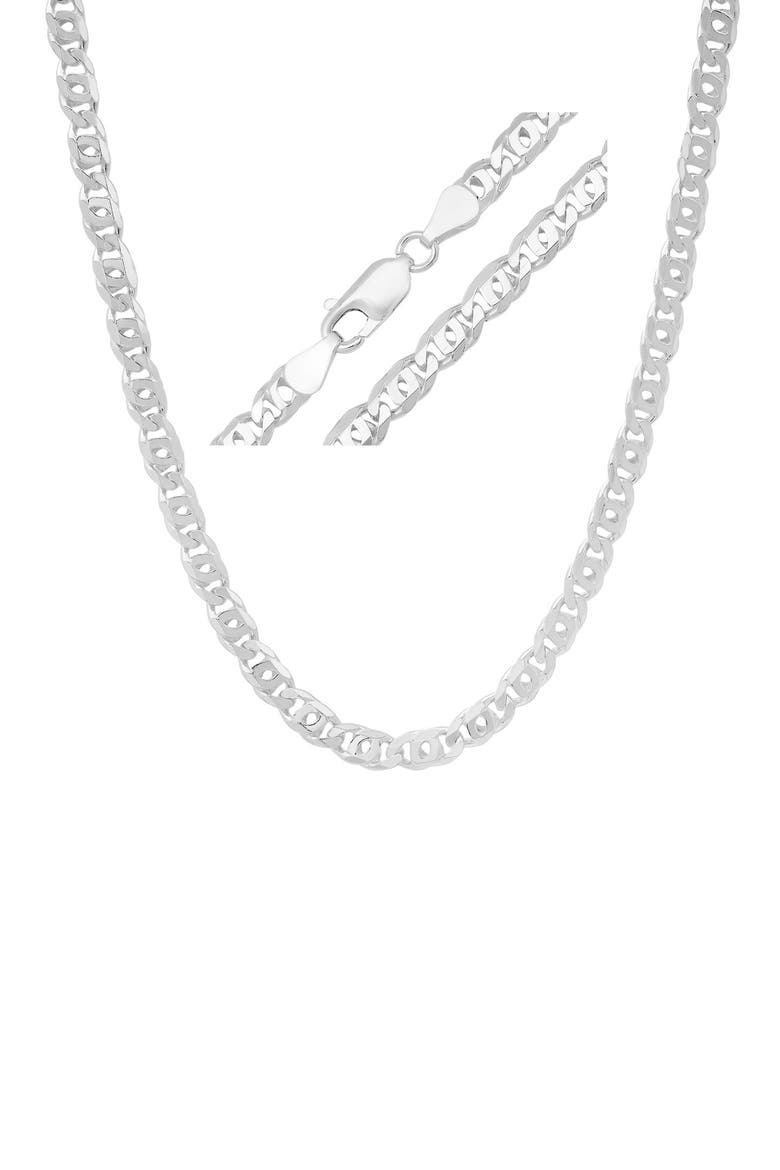 Men's Chain Necklace, Main, color, SILVER