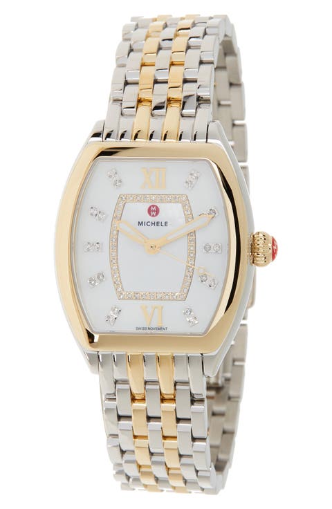 Women's Releve Diamond Two-Tone Bracelet Watch, 31mm x 40mm - 0.19 ctw