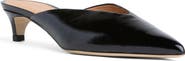 BEAUTIISOLES Gal Pointed Toe Kitten Heel Mule