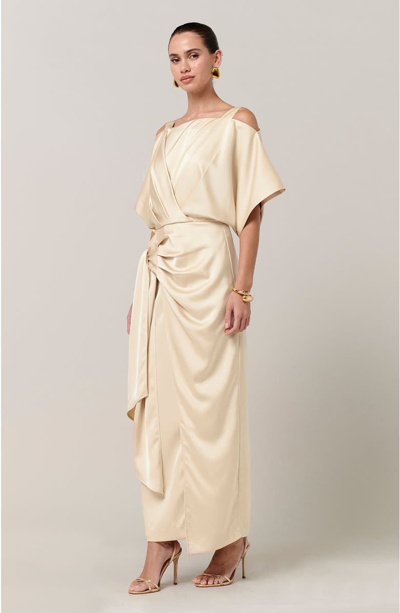 SAVEL Josylin Midi Dress, Alternate, color, Champagne