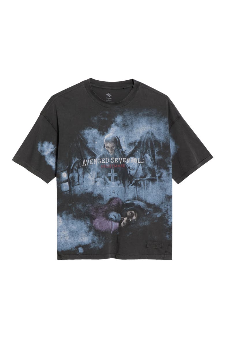 Avenged Sevenfold Graphic T-Shirt, Alternate, color, AGED BLACK