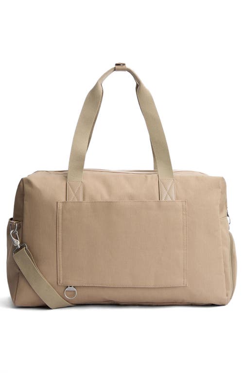 Barbour Cascade Cotton Twill Duffle Bag In Washed Stone