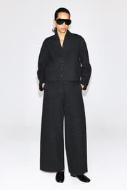 COS Boiled Wool-blend Barrel-leg Pants