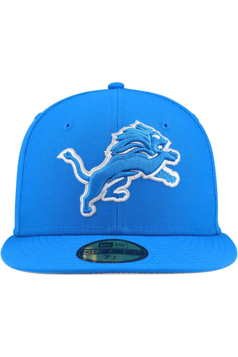 Men's New Era Blue Detroit Lions Team Basic 59FIFTY Fitted Hat, Alternate, color, Blue