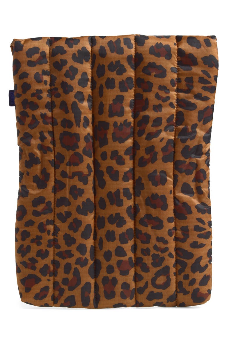 Puffy 13/14" Laptop Sleeve, Alternate, color, LEOPARD