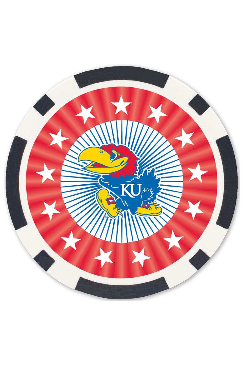 Kansas Jayhawks 100 Piece Poker Chips, Alternate, color, Multicolor