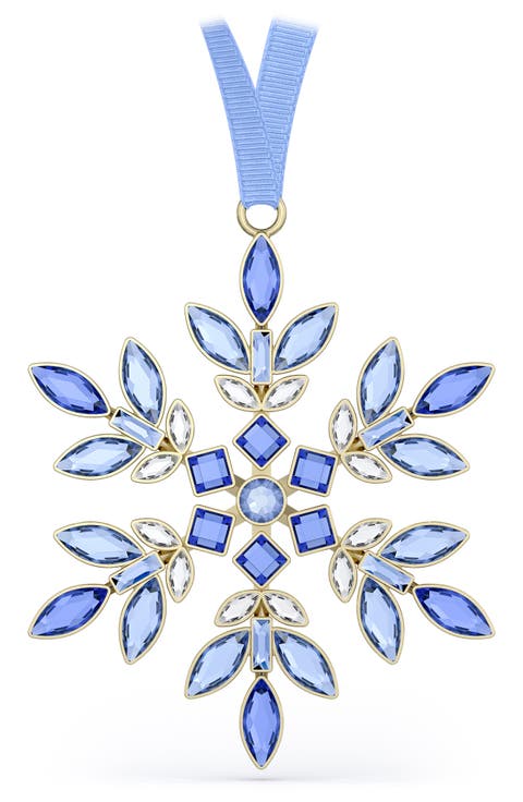 Gema Crystal Snowflake Holiday Ornament
