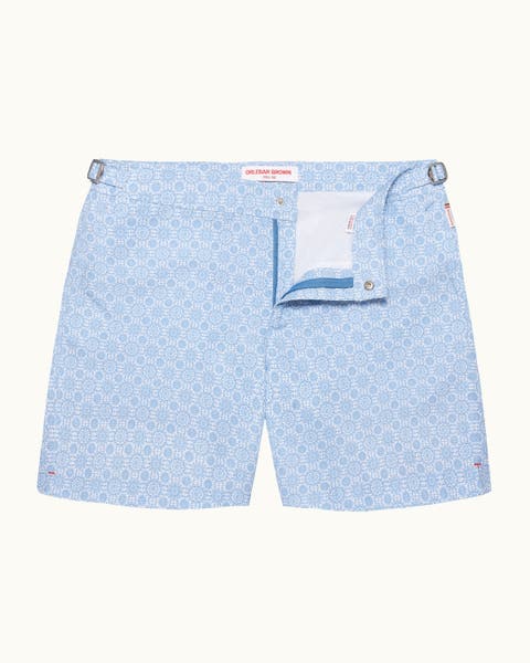 Bulldog Exclusive-Print Mid-Length Swim Shorts