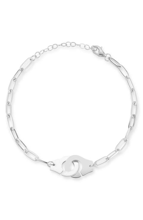 Handcuff Charm Paper Clip Chain Anklet