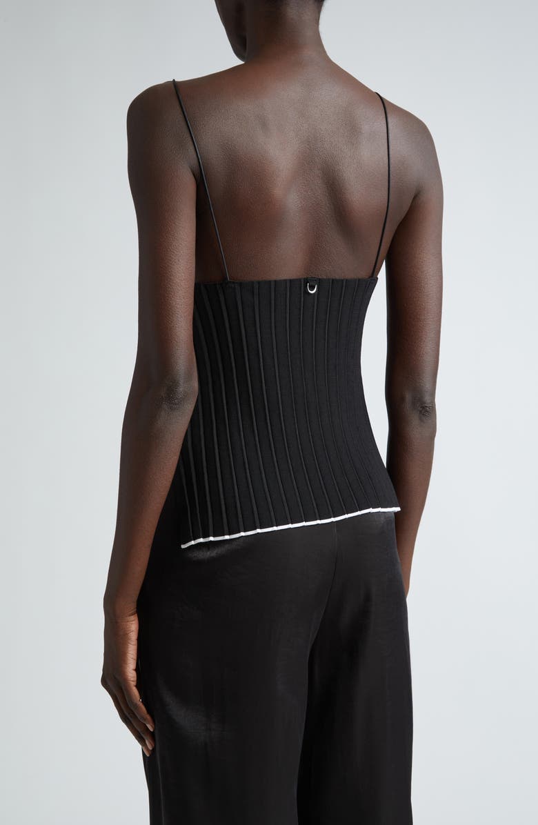Jacquemus Le Haut Maille Plissé Folded Camisole, Alternate, color, 