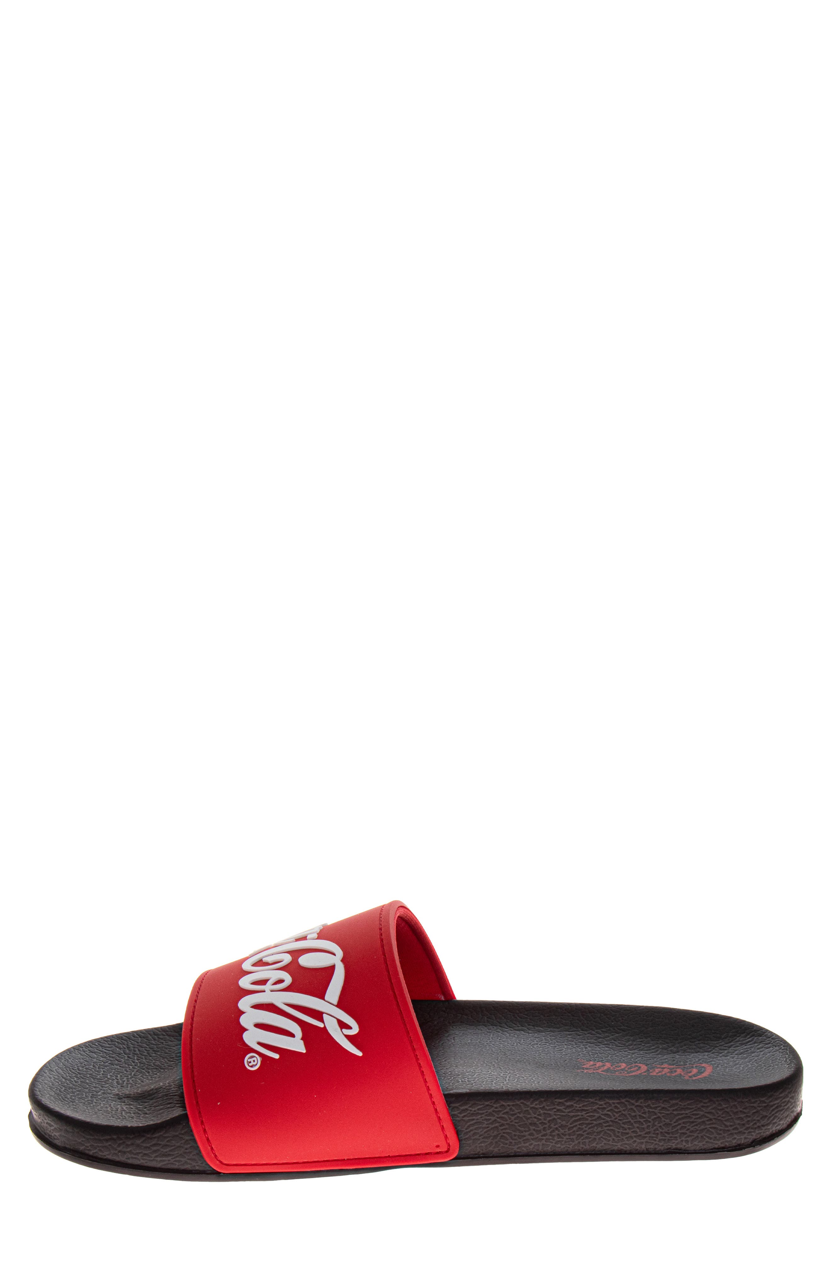 Coca Cola Cola-Cola<sup>®</sup> Slide Sandal, Alternate, color, Red Black