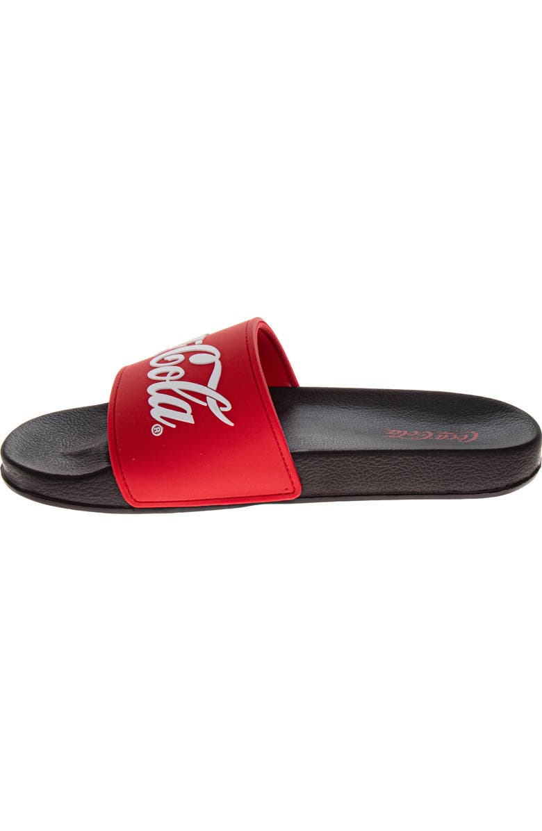 Coca Cola Cola-Cola<sup>®</sup> Slide Sandal, Alternate, color, Red Black