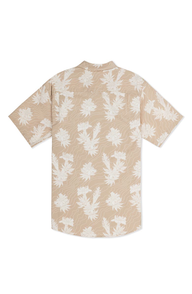 Hurley One and Only Lido Stretch Woven Shirt, Alternate, color, Hazelnut