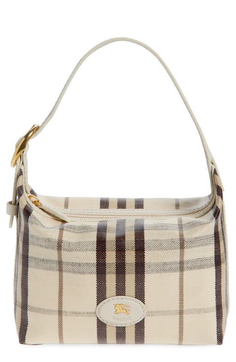Highlands Check Coated Canvas Top Handle Bag