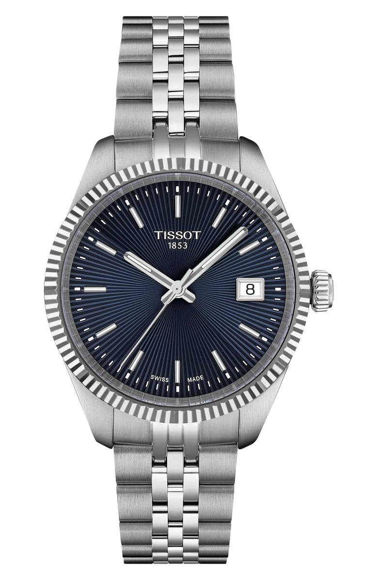 Tissot Ballade Bracelet Watch, 34mm, Main, color, Blue