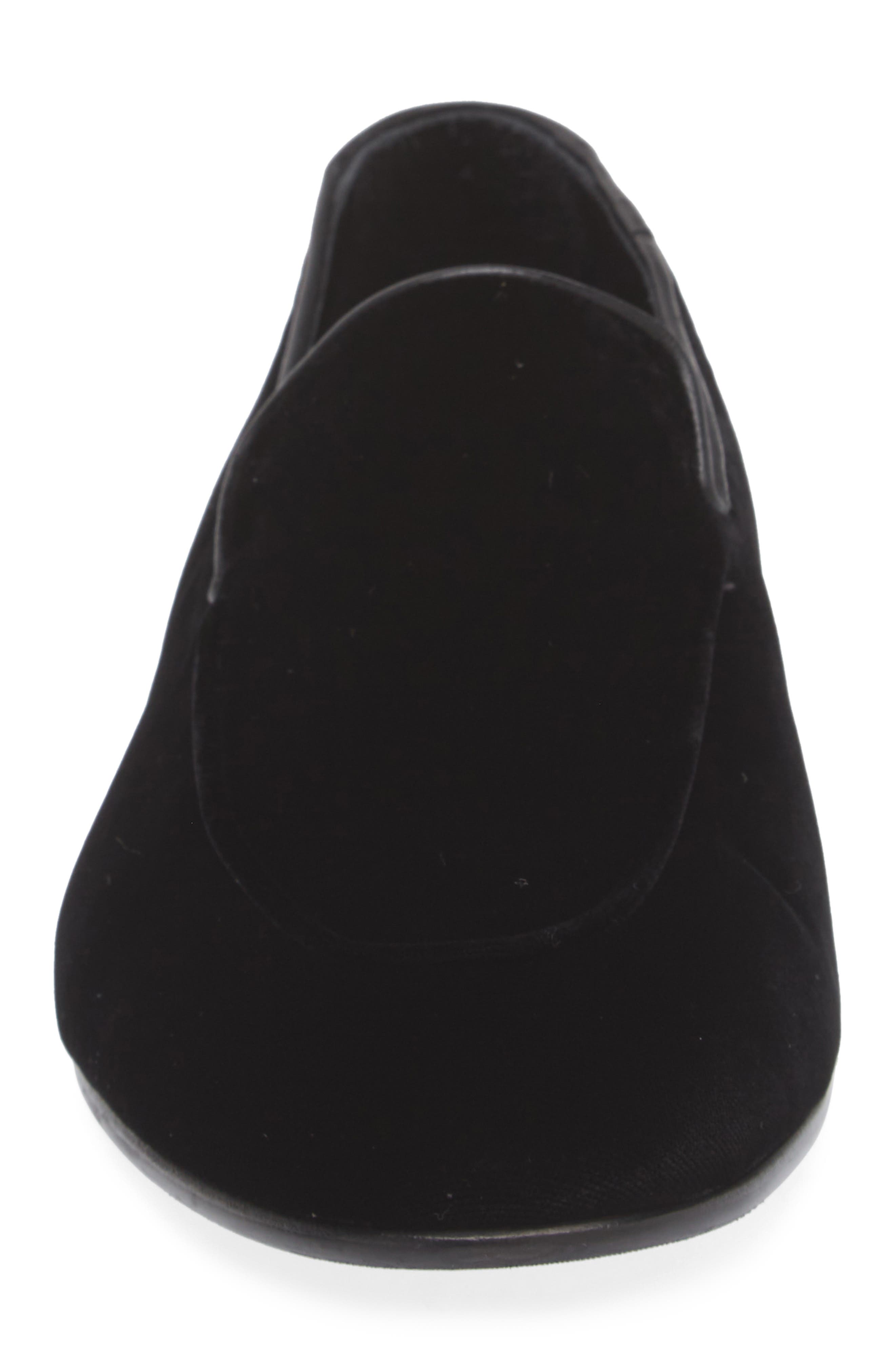 Suede Venetian Loafer, Alternate, color, BLACK