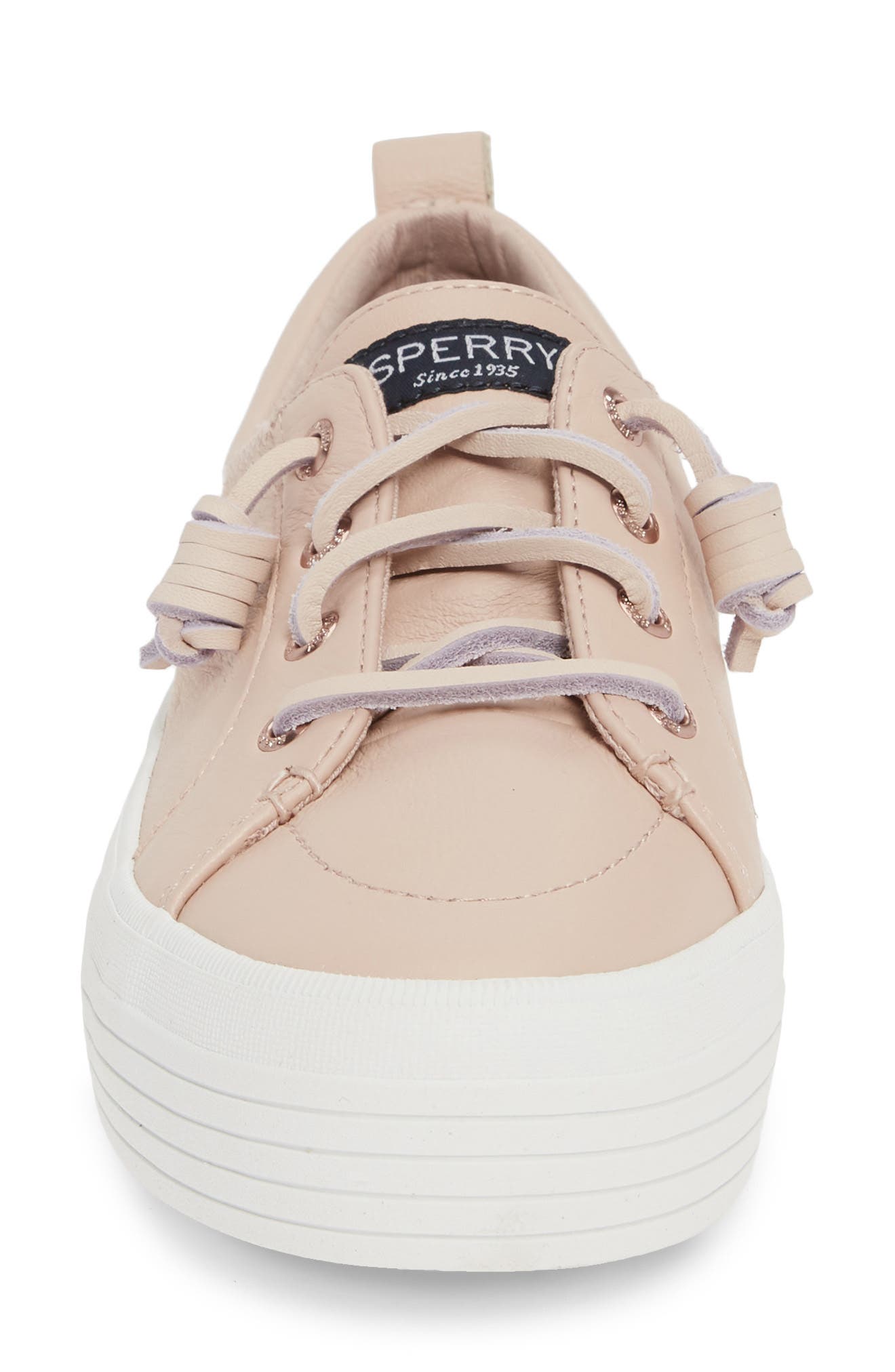 Crest Vibe Platform Sneaker, Alternate, color, ROSE LEATHER