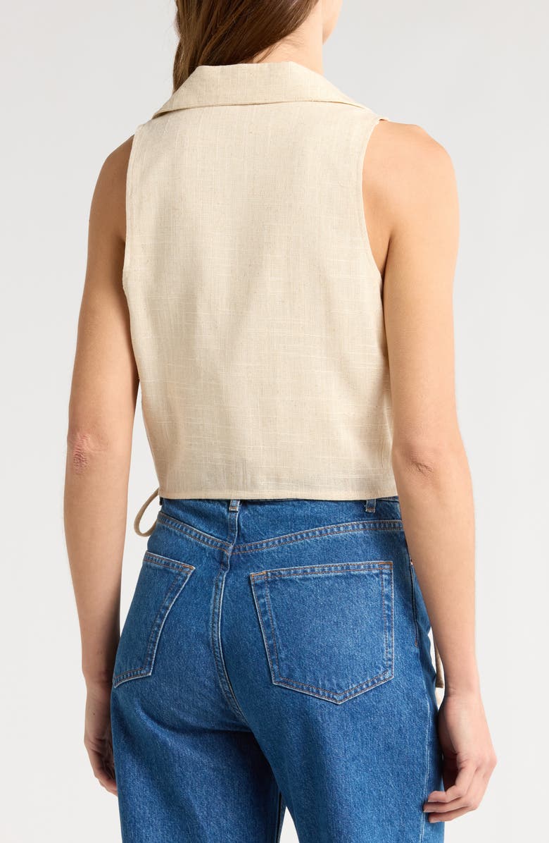 1.STATE Wrap Front Collar Top, Alternate, color, Natural