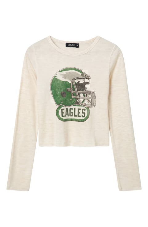 Eagles Graphic Cropped Thermal T-Shirt