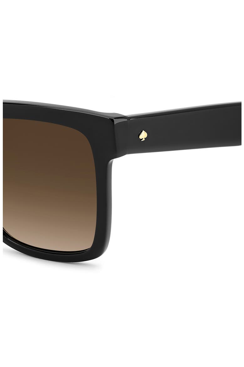 Shira 55mm Sunglasses, Alternate, color, BLACK/ BROWN SF