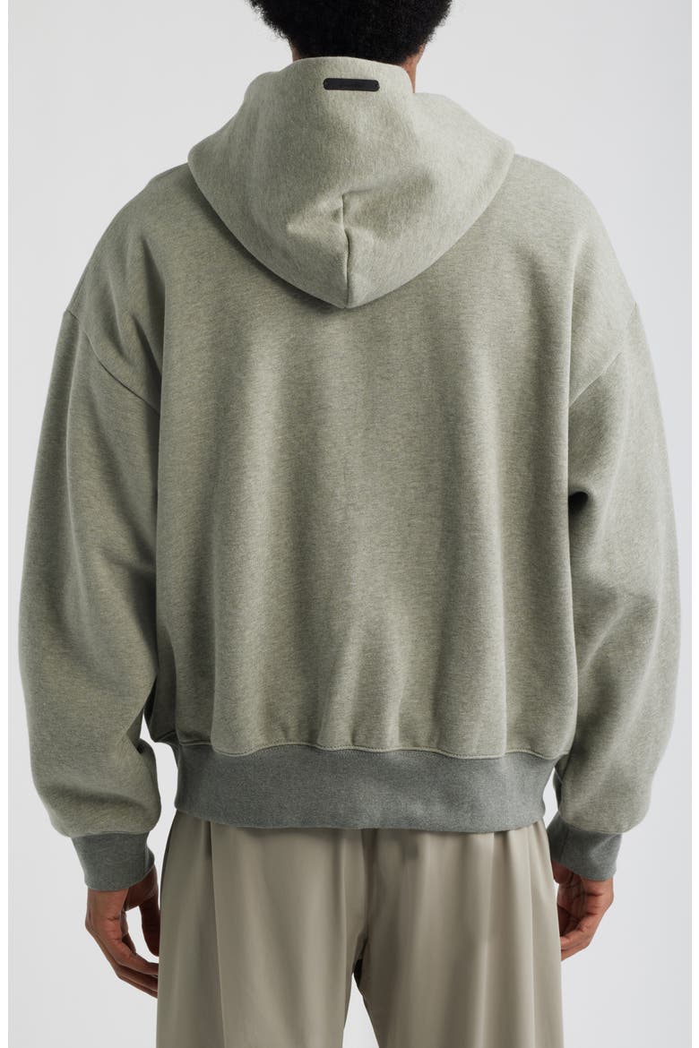Signature Classic Fit Zip Hoodie, Alternate, color, CONCRETE/DARK CONCRETE HEATHER