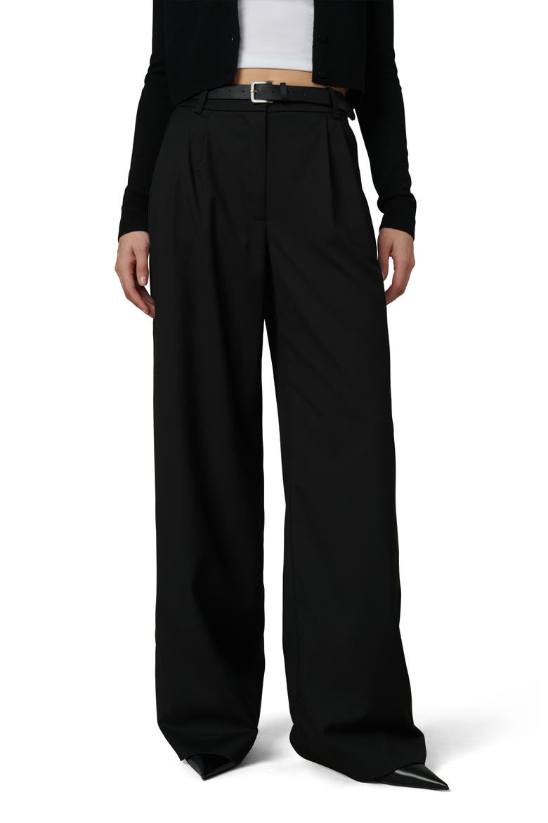 The Dani Pleated Wide Leg Pants, Main, color, BLACK